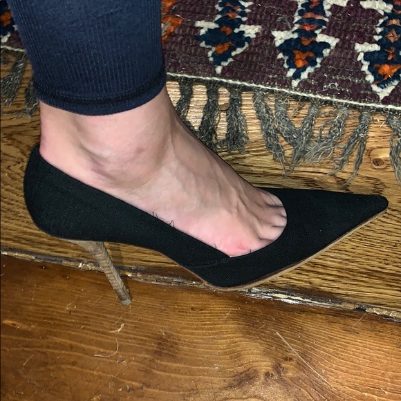 Miu Miu Black Canvas Heels - Picture 17 of 17